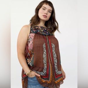 Anthropologie Fiona Embroidered Tank 1X